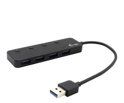 Hub USB I-TEC USB 3.0 Metal HUB 4x USB 3.0 wyłącznik portów U3CHARGEHUB4